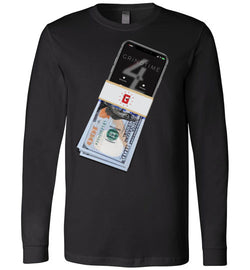 Money Phone Long Sleeve Tees