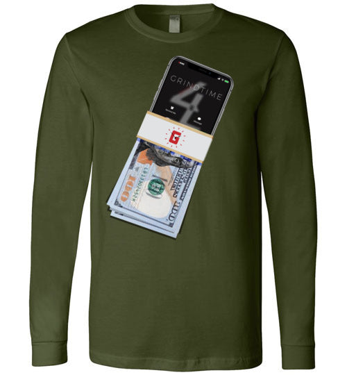 Money Phone Long Sleeve Tees